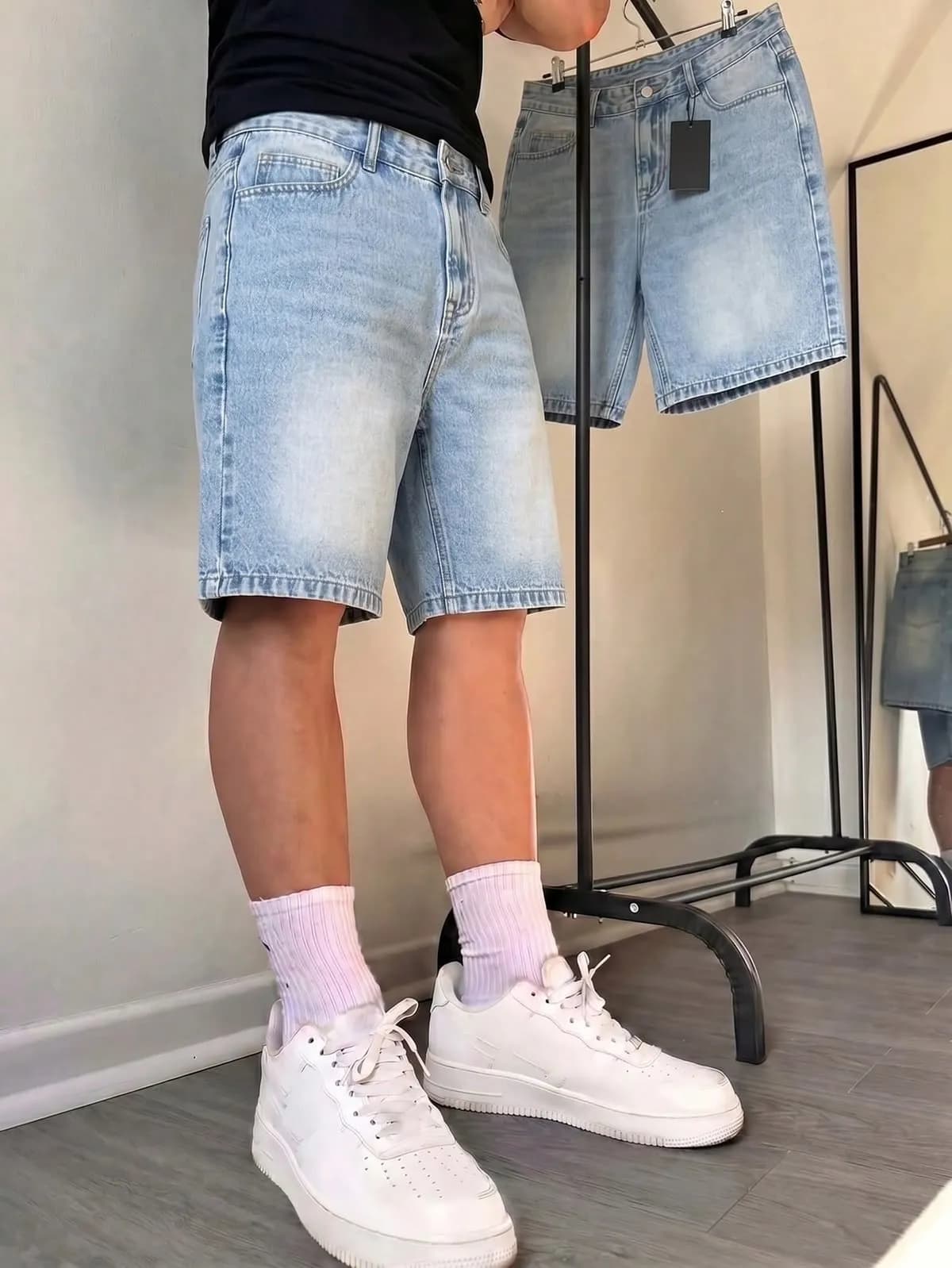 Short jean oversize 