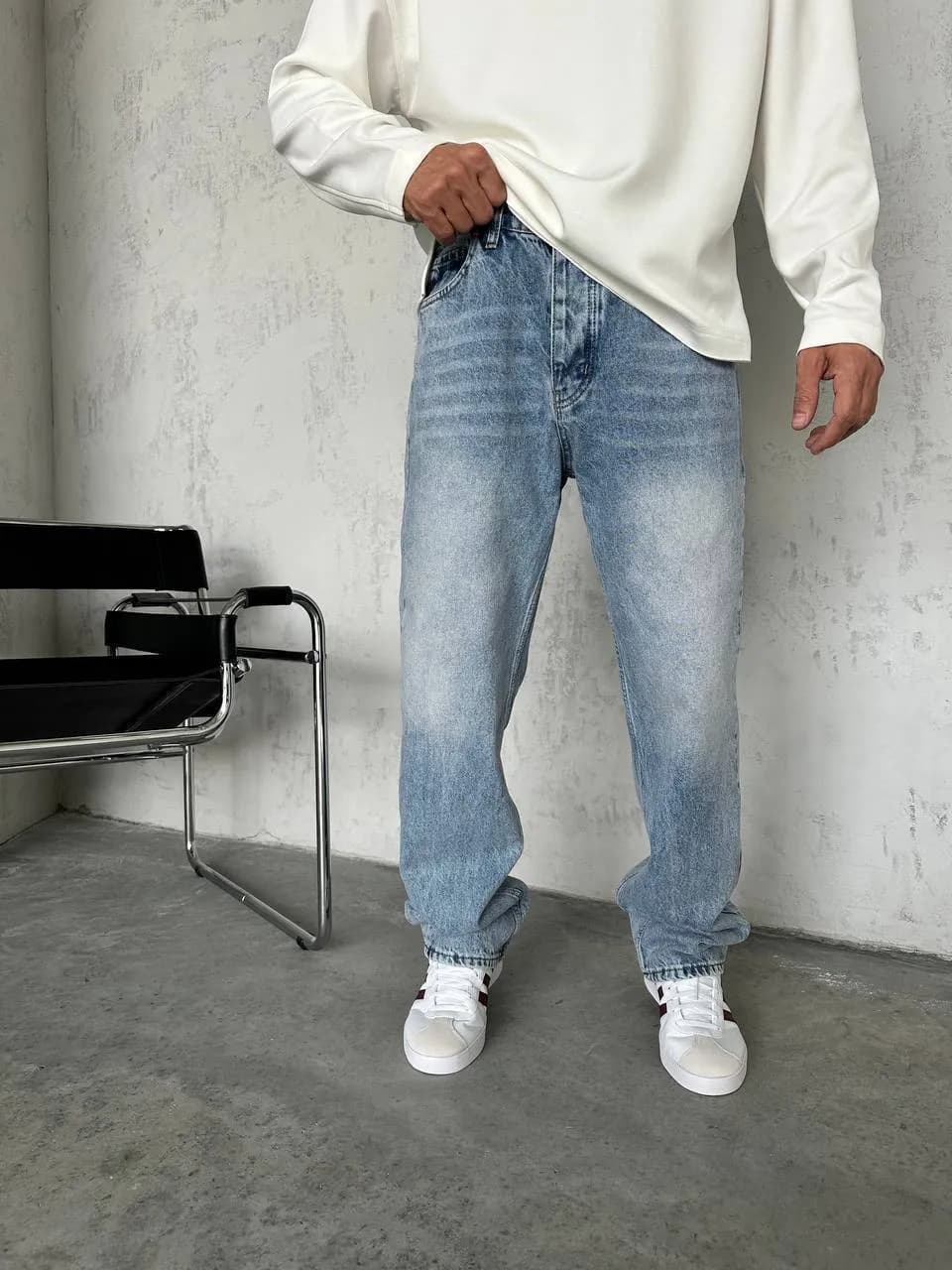 Baggy jean blue dégradé 