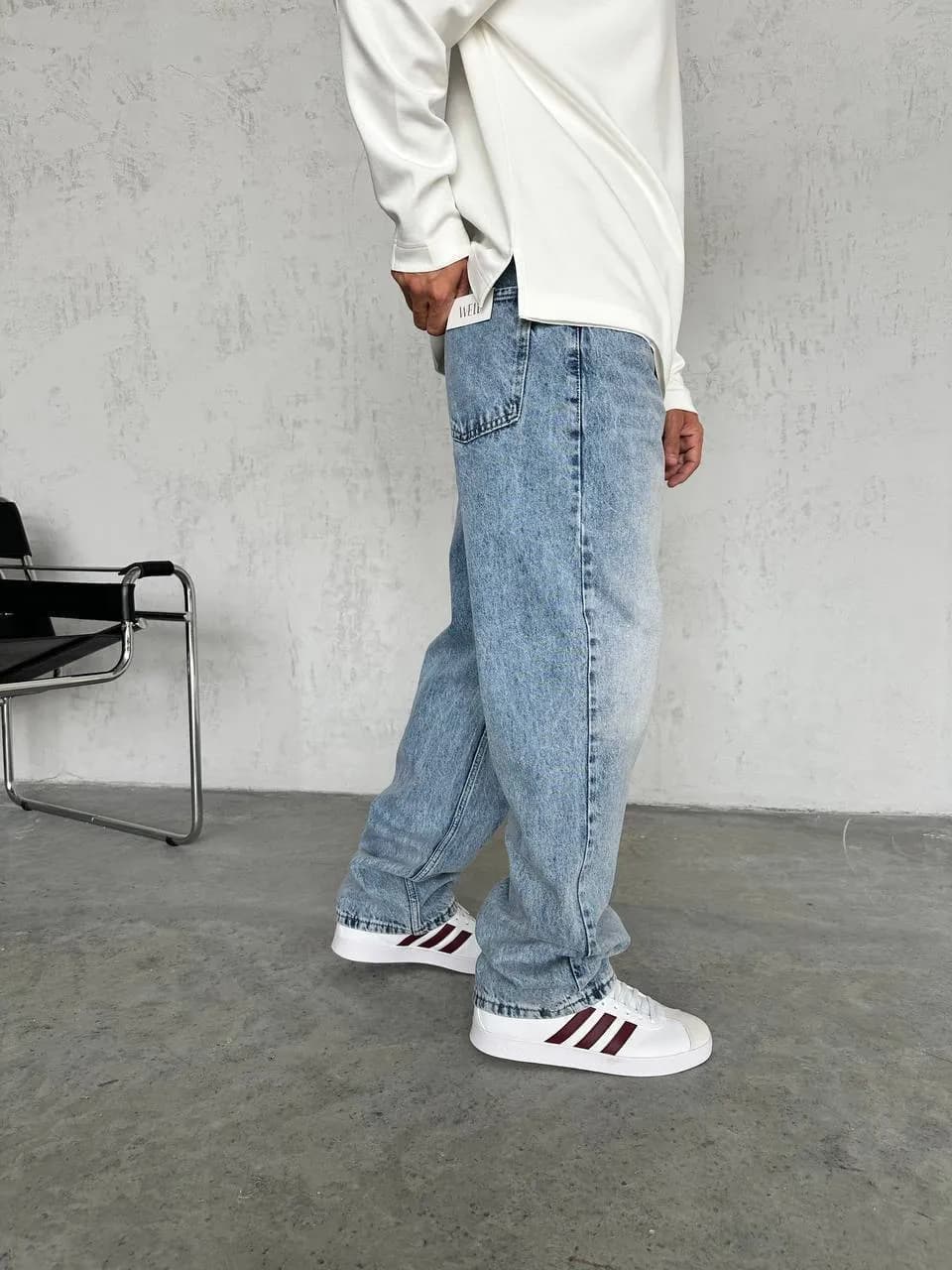 Baggy jean blue dégradé  – vue 3