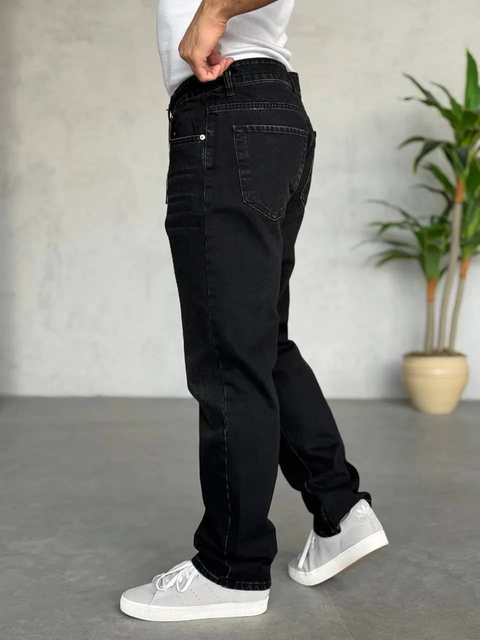 Baggy jean noir dégradé  – vue 2