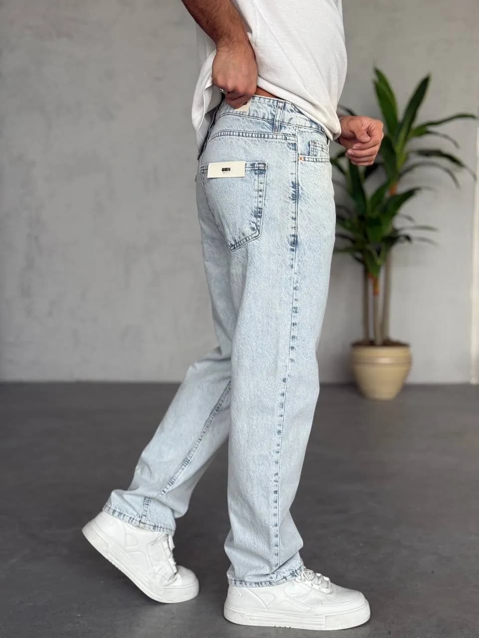 Baggy jean blue clair  – vue 2
