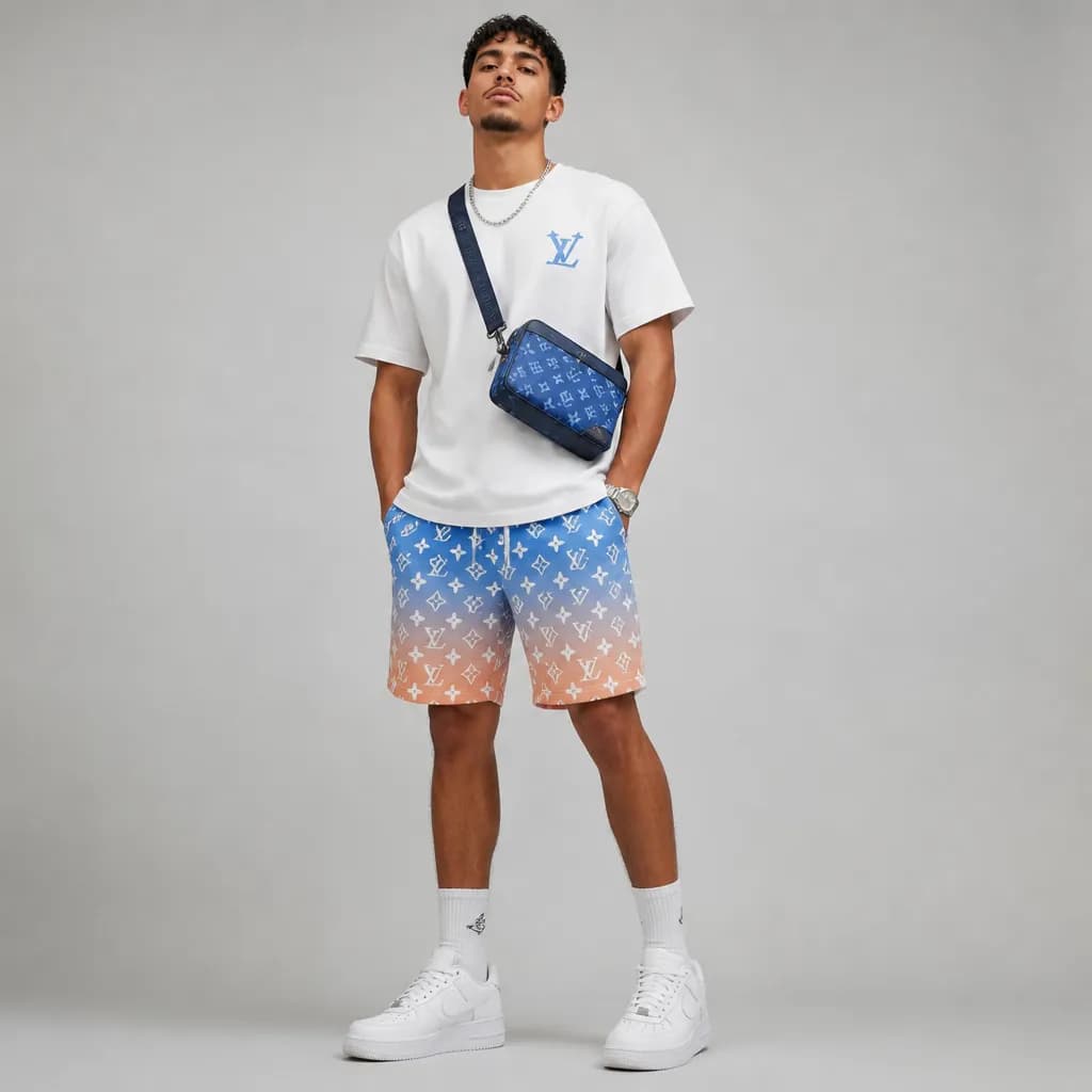 Blue Ombre Swim Shorts – vue 2